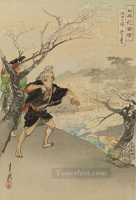 日本花図会 1897 尾形月光浮世絵油絵